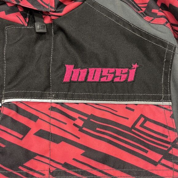 Mossi Racing Womens Small Full Zip Snowmobile Winter Jacket Pink Black Warm Coat - Picture 5 of 16